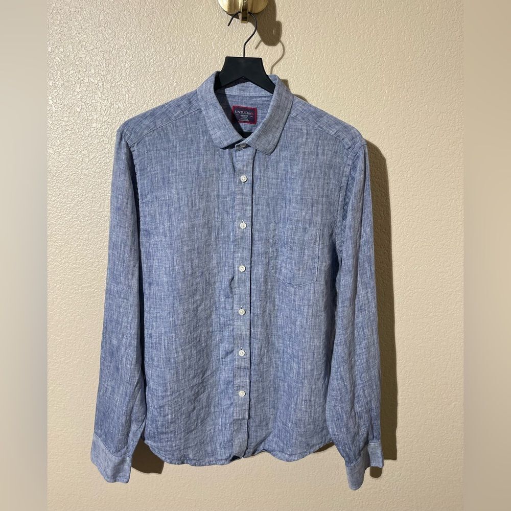 UNTUCKit Casual Blue Button-Down Shirt